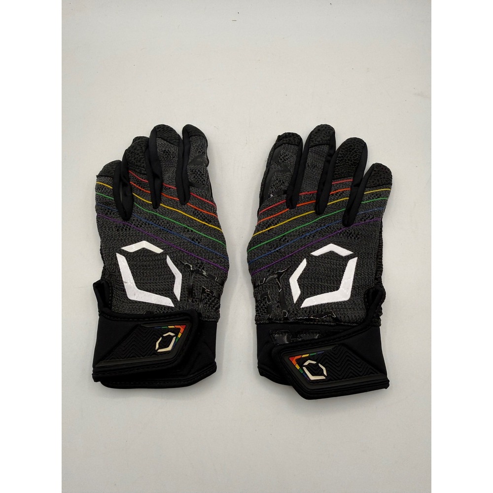 EvoShield Evo X-SRZ Batting Gloves Mens Adult‎ Large Black Rainbow
